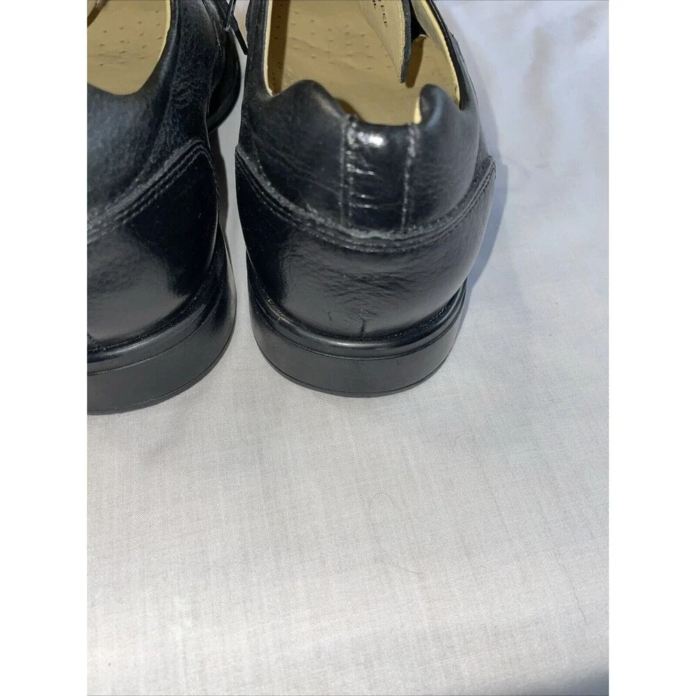 Belvedere Bay Bridge Men’s Dress Shoes Sz 9.5 EEE Black Pebble Leather Business